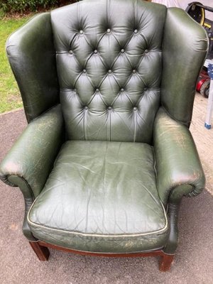 Photo of free Leather Wing back Chair (Mannings Heath)