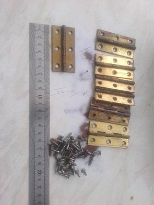 Photo of free 7 Brass hinges (Heanor DE75)