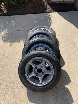 Photo of free 12" trailer, bolt pattern 4x4 (46609 Hampshire Station Drive)