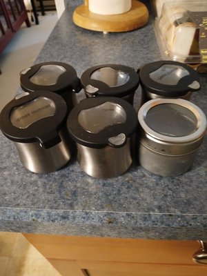 Photo of free Six round magnetic spice containers (Wedgwood, Seattle, WA, US)