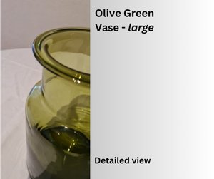 Photo of free Large olive green vase (Hillingdon UB10)