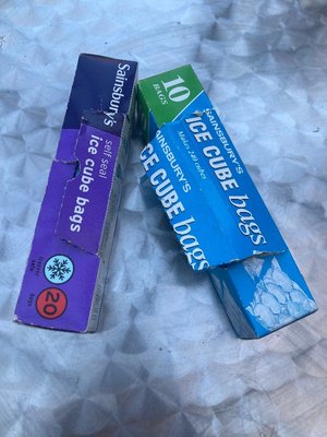 Photo of free 2 opened packs of freezer ice cube bags (Marlow Bottom SL7)