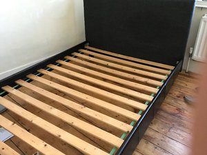 Photo of free Double Bed frame/Headboard (Dog Kennel SE15)