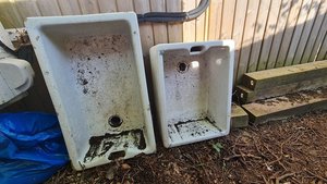 Photo of free 2 old Belfast sinks (Cookham)