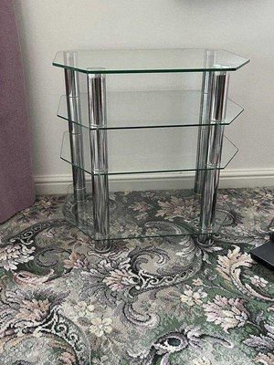 Photo of free Glass tv stand (Musbury)