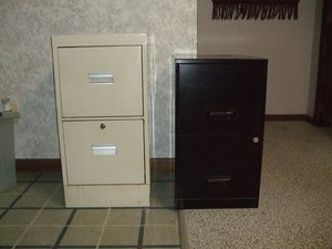 Photo of free Two metal filing cabinets (Streetsboro)