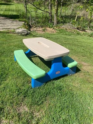 Photo of free Kids picnic table (North Asheville)