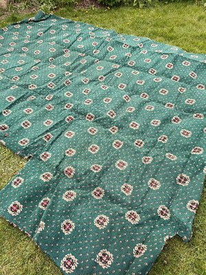 Photo of free Carpet Green pattern, hard backed 4.25 x 3.2m (New Penshaw NE38)