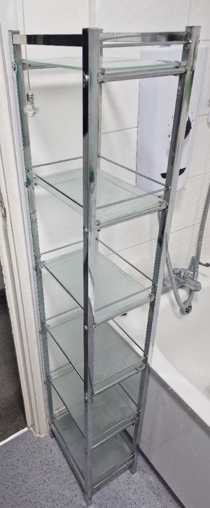 Photo of free Metal and glass shelf (Homerton E9)