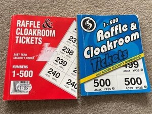 Photo of free Raffle ticket pads (Martlesham Heath)