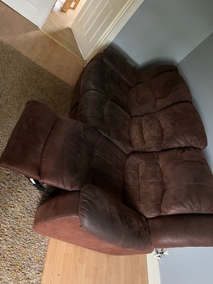 Photo of free Sofa 3 and 2 reclining (Clonee)
