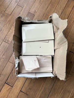 Photo of free Cream bevelled edged tiles (Canton, Cardiff)