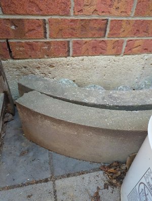 Photo of free Cement edging (Winston churchill/burnhamthorp)