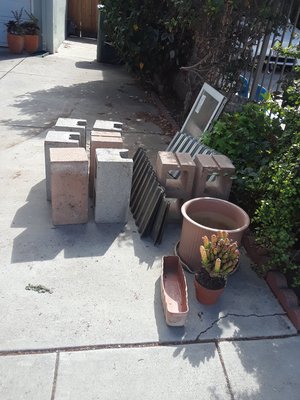 Photo of free Cinder blocks, garden pots (Bascom/Moorpark)