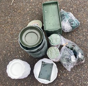 Photo of free Assorted Flower Arranging trays and saucers (Belle Vue SY3)