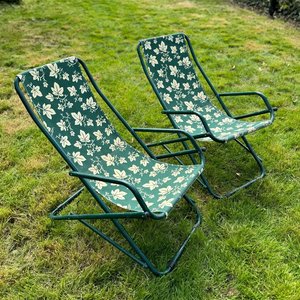 Photo of free Pair of folding garden recliners (Addlestone, Surrey)