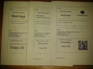 Photo of free Secondary school maths practice booklets (Huntingdon PE29)