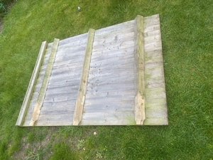 Photo of free Fence panel with arris rails. (Eversley RG40)