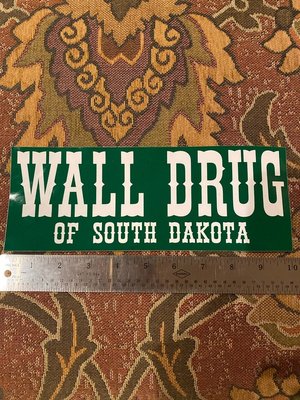 Photo of free "Wall Drug" Bumper Sticker (Darien - near 75th x Cass Ave.)