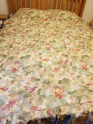 Photo of free Poly-cotton quilted bedspread for small double bed (Hunton Bridge WD4)