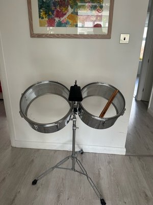 Photo of free Drums and cowbell and drum sticks (SW15)