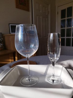Photo of free Ovenproof dish, Wineglasses (Ashington)