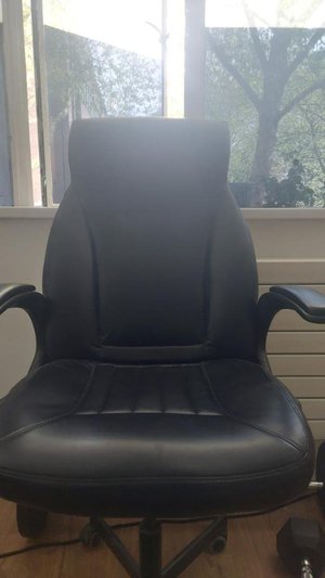Photo of free Leather desk chair (WC1H)