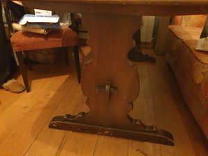 Photo of free Wooden table & chairs (Swords)