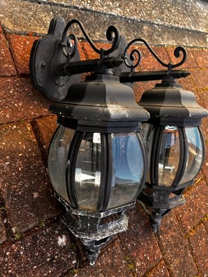 Photo of free Two old outdoor pumpkin wall lamps (Grangetown, Sunderland)
