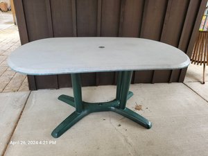Photo of free Outdoor Plastic Table (97229)