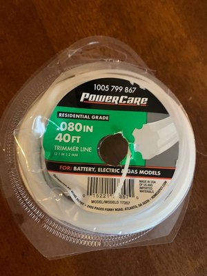 Photo of free 08 inch line for power trimmer (Freedom and Drake)