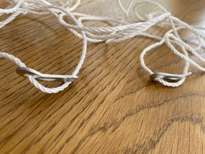 Photo of free 2 small lengths of white guy rope (Hellesdon NR6)