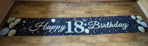 Photo of free Large 18th birthday banner (Denton's Green WA10)