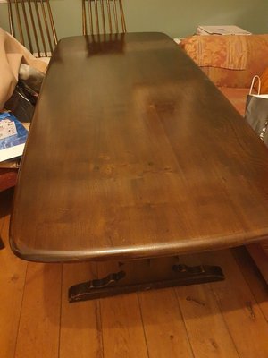 Photo of free Wooden table & chairs (Swords)