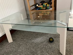 Photo of free Glass coffee table (Okehampton)