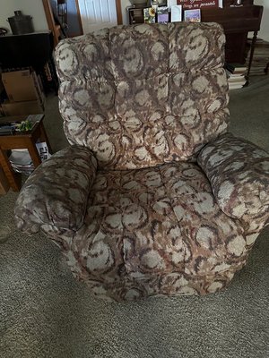 Photo of free Used recliner (East of Rockford)