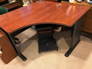 Photo of free Corner desk (Bethesda- River Rd & Wilson Ln)