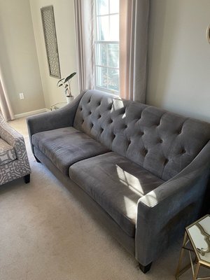 Photo of free Sofa (dark gray) (Gilbertsville)