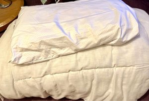 Photo of free Double duvet & one pillow.RM13 8TP (Rainham)