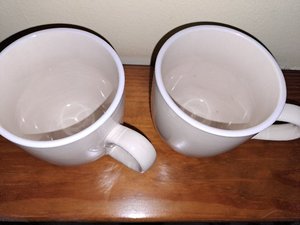 Photo of free Pair of 2 beige coffee mugs (Orton Waterville)