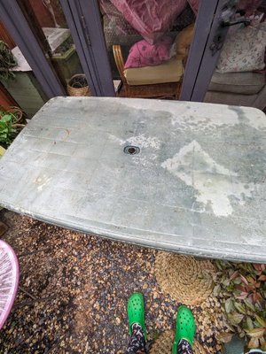 Photo of free Green Garden Table (Uphill BS24)