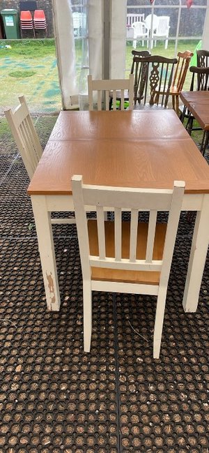 Photo of free Extending table and 3 chairs (AB15)