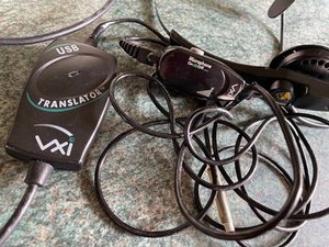 Photo of free VXI computer headphones USB connector (Knaresborough HG5)