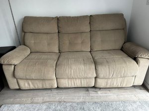 Photo of free 3 seater reclining sofa settee (Rochdale OL11)