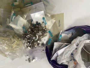 Photo of free Bag of name badges, clips and badge cards (Hale End IG8)
