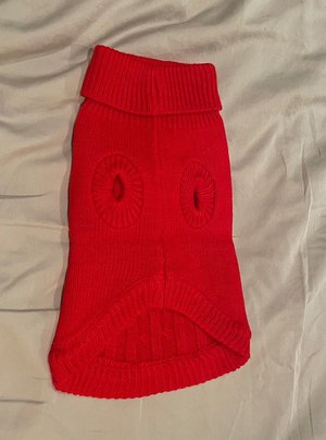 Photo of free Red doggie sweater (S) (Rogers Rd and Keele St)