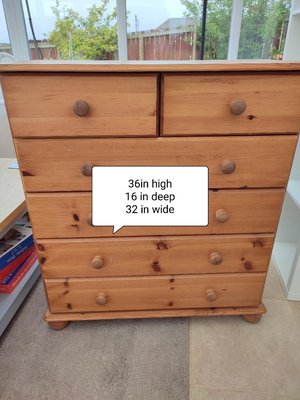Photo of free Pine Chest of Drawers (Sunderland DH4)