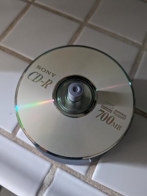 Photo of free CD-R (compact disc- ROM)-blank (Rodeo)