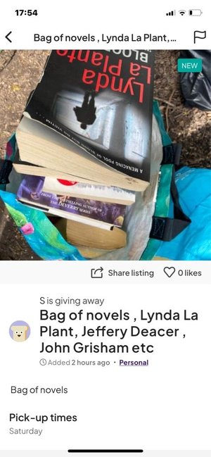Photo of free Bag of novels (Middlewich)