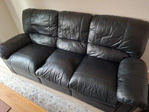 Photo of free Two leather reclining sofas (West Bridgford, NG2)